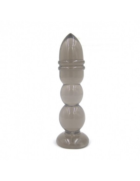 Rocket drill 5,2 inch smoke black big anal plug 5,2 inch / 13 cm - Korki analne silikonowe - 1
