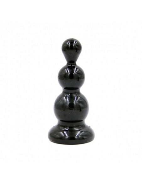 Rocket drill 3,2 inch black  anal plug 3,2 inch / 8 cm - Korki analne silikonowe - 1
