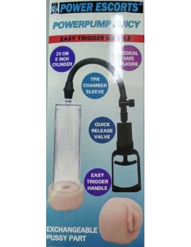 Powerpump juicy clear penis pump with extra big pussy part - Pozostałe - 2