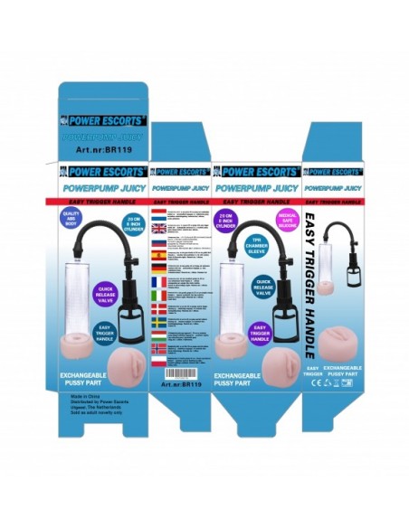 Powerpump juicy clear penis pump with extra big pussy part - Pozostałe - 3