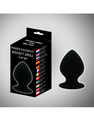 Rocket drill large plug big suction cup anal plug 8,5 x dia 3,5 cm - Korki analne silikonowe - 1