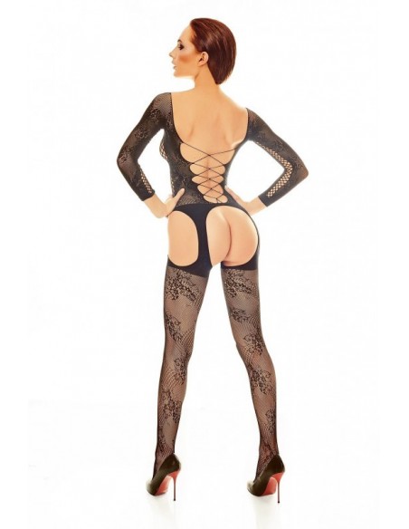 Bielizna-ONIXX black bodystocking L/XL - Bodystocking - 2