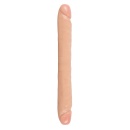 Double Dong – Podwójne Dildo Realistyczne z Żołędziami i Żyłkami, 33,1 cm, śred. 3,8 cm, PVC - 1