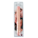Double Dong – Podwójne Dildo Realistyczne z Żołędziami i Żyłkami, 33,1 cm, śred. 3,8 cm, PVC - 5
