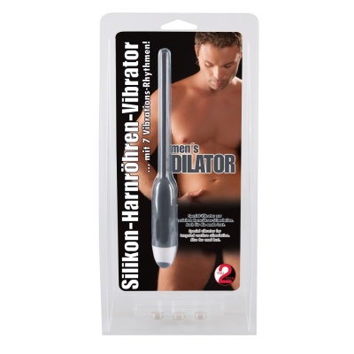 Wibrator do stymulacji cewki moczowej Men's Dilator grey – 7 rytmów wibracji, ø 6 mm, dł. 19 cm - 1