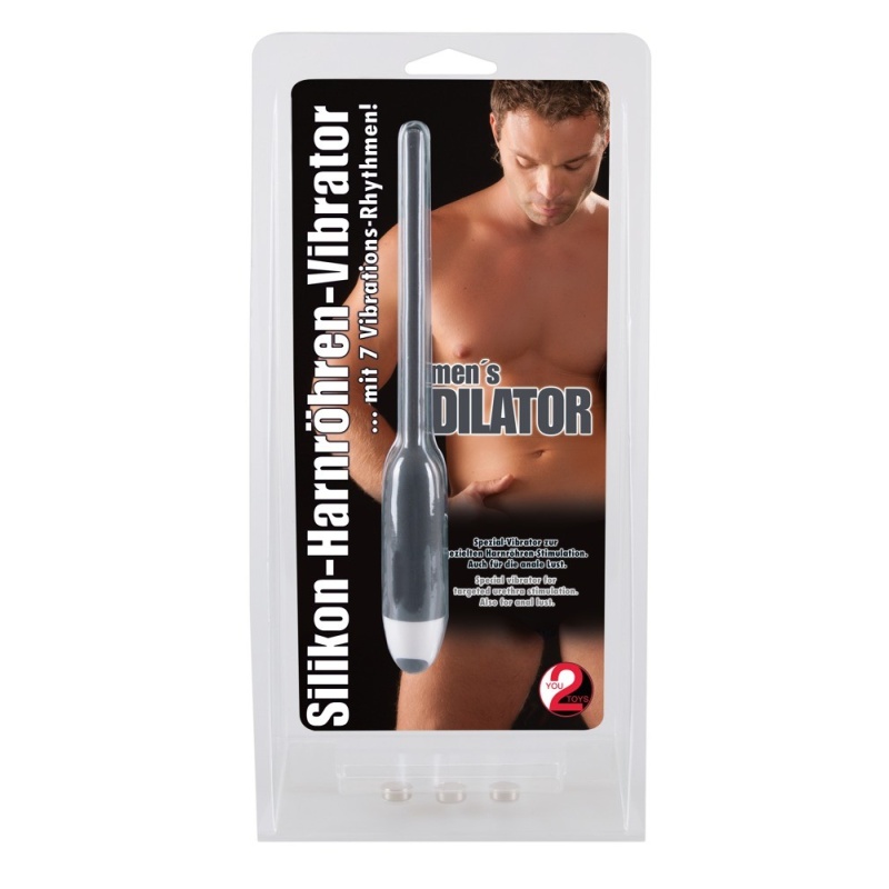 Wibrator do stymulacji cewki moczowej Men's Dilator grey – 7 rytmów wibracji, ø 6 mm, dł. 19 cm - 1