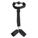Pas do krępowania rąk z kneblem Costrittivio Bondage Back Restraint czarny - 2