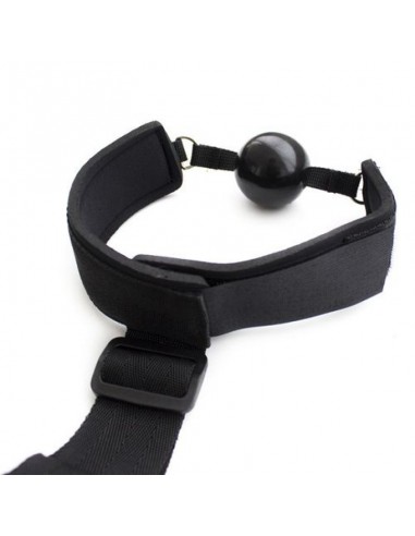 Costrittivio Bondage Back Restraint+Gag Black - Uprzęże BDSM - 3