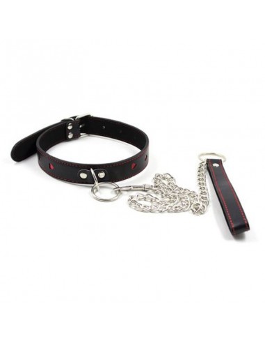 Easy Collar Leash Black - Chokery, obroże i smycze - 1