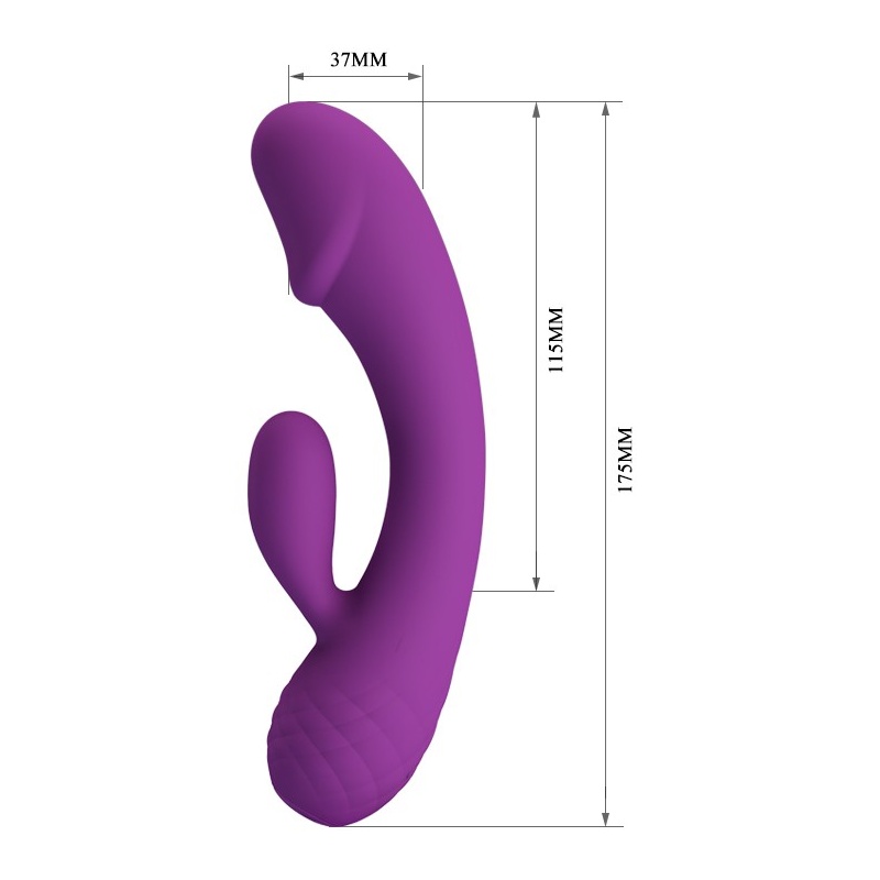Wibrator Doreen dwusilnikowy 17,5 cm - 3