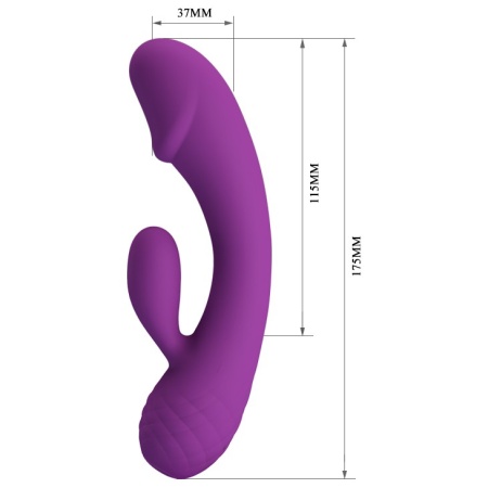 Wibrator Doreen dwusilnikowy 17,5 cm - 3
