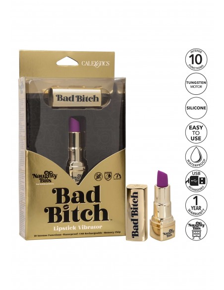 Bad Bitch Lipstick Vibrator - Stymulatory łechtaczki klasyczne - 9