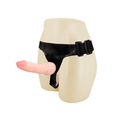 Strap-on Ultra Female Harness z podwójnymi fantomami i regulowaną uprzężą, 16,5 cm / 11 cm - 1 2
