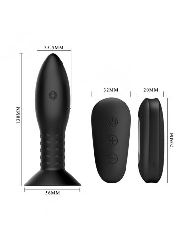 MR PLAY - Rotation Beads Anal Plug - Kulki i korki analne wibrujące - 3