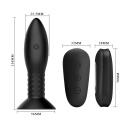 Wtyczka analna Rotation Beads rotacyjno-wibracyjna, 12,4 cm - 3