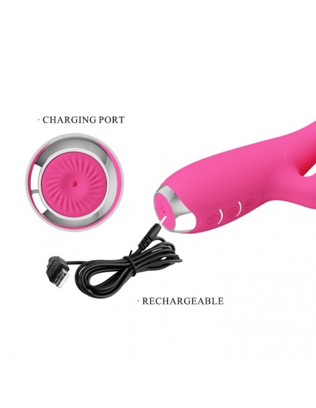 PRETTY LOVE - GLORIA Pink 12 function vibrations - Wibratory Punktu G - 12