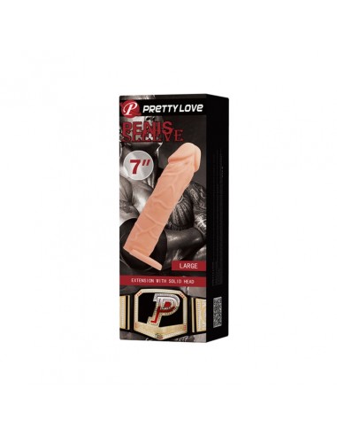 PRETTY LOVE - PENIS SLEEVE 7" LARGE - Przedłużki i nakładki na penisa - 6