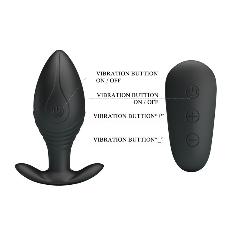 Wibrator analny Regina 8,8 cm z pilotem - 4