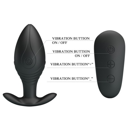 Wibrator analny Regina 8,8 cm z pilotem - 4