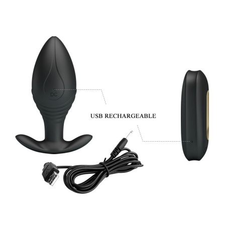 Wibrator analny Regina 8,8 cm z pilotem - 5