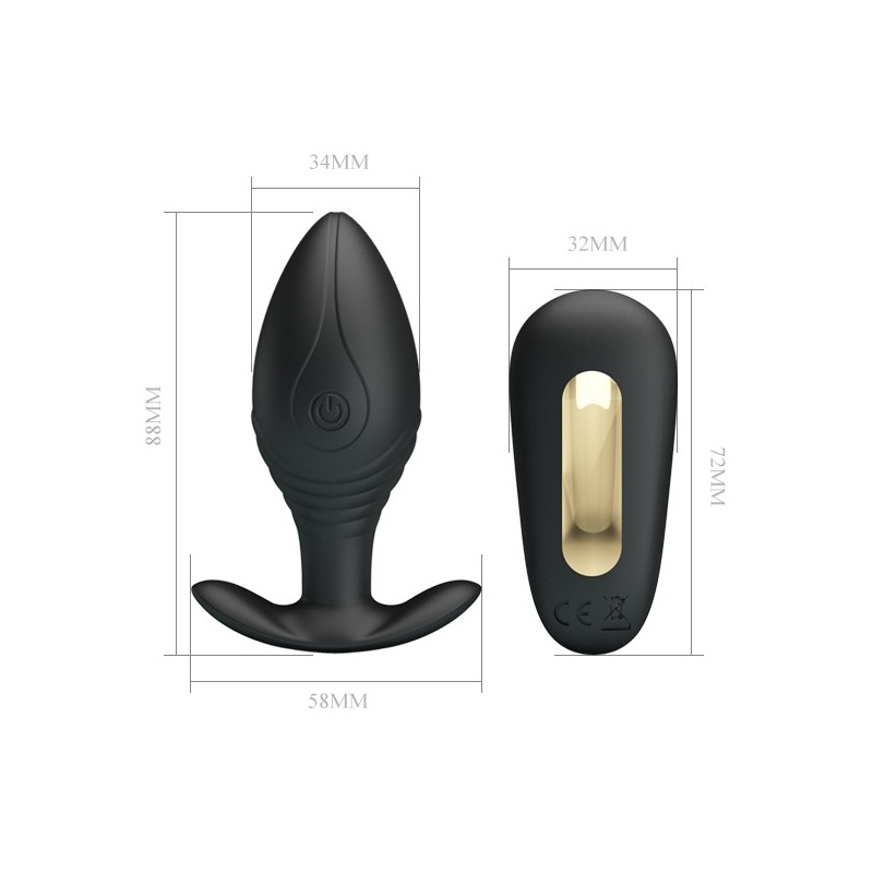 Wibrator analny Regina 8,8 cm z pilotem - 6