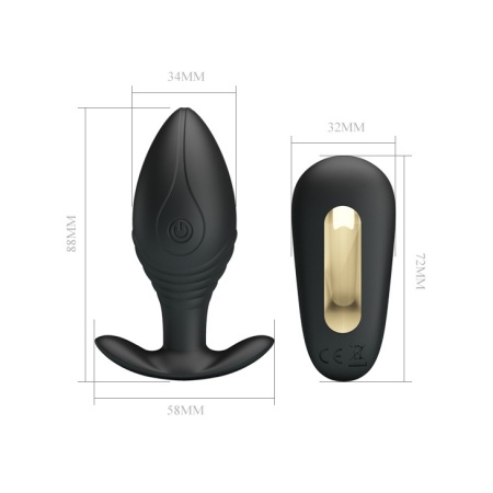 Wibrator analny Regina 8,8 cm z pilotem - 6