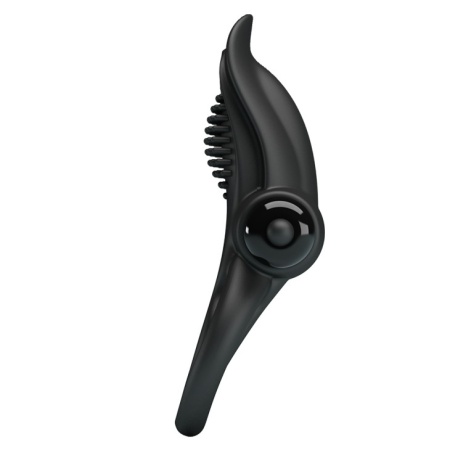Wibrujący pierścień na penisa Vibrant Penis Ring, 10 funkcji wibracji, czarny, 8 cm - 3