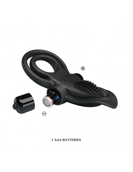 Wibrujący pierścień na penisa Czarny - 10 Funkcji - Pierścienie erekcyjne wibrujące - 7