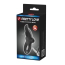 Wibrujący pierścień na penisa Vibrant Penis Ring, 10 funkcji wibracji, czarny, 8 cm - 8