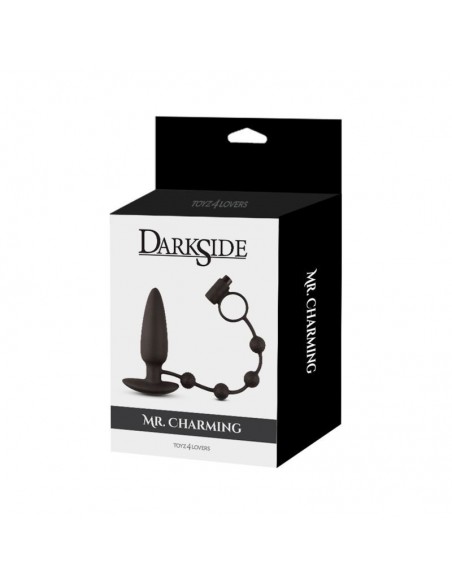 Plug anale con anello fallico vibrante - Korki analne silikonowe - 2