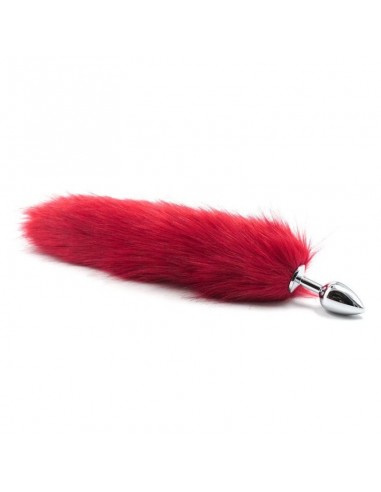 Plug anale con coda Long Fox Tail rossa - Korki analne z ogonkiem - 2