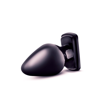 Korek analny Anal Adventures XL Plug Black - stożkowy korpus rozszerzający się do 5,2 cm, długość całkowita 13,3 cm, szeroka pod - 1 2
