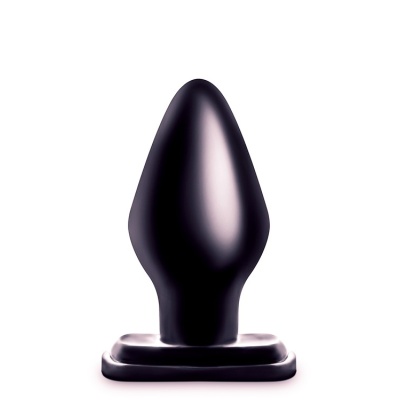 Korek analny Anal Adventures XXL Plug Czarny - stożkowa końcówka, szeroki obwód 7,6 cm, długość 15,2 cm - 1