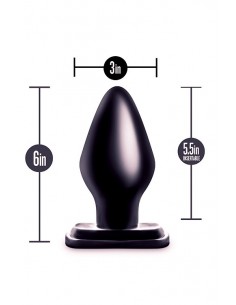 ANAL ADVENTURES XXL PLUG BLACK - Korki analne silikonowe - 1 2