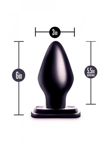 ANAL ADVENTURES XXL PLUG BLACK - Korki analne silikonowe - 2