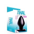 Korek analny Anal Adventures XXL Plug Czarny - stożkowa końcówka, szeroki obwód 7,6 cm, długość 15,2 cm - 3
