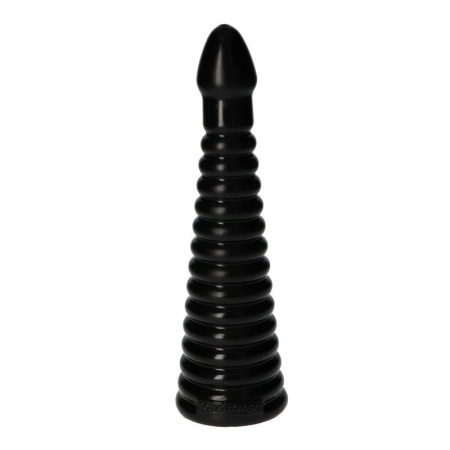 Korek analny Italian Cock 10” – 26 cm, czarny - 1