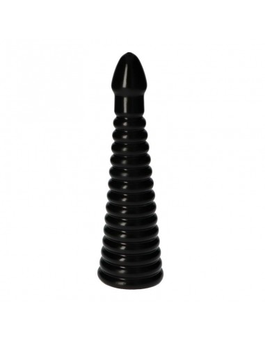 Plug-Italian Cock 10"Black - Korki analne silikonowe - 2