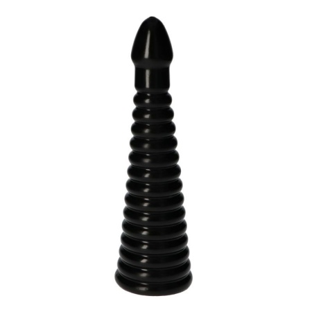 Korek analny Italian Cock 10” – 26 cm, czarny - 2