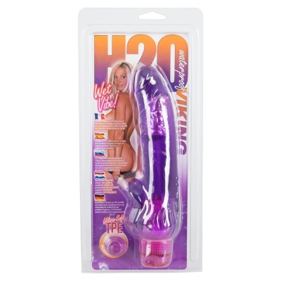 Wibrator H2O Viking Wet Vibe z żyłkowanym trzonem i bezstopniową regulacją, TPE, 23 cm - 1