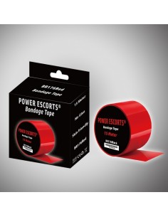 Bondage Tape 15 Meter Red - Taśmy, szarfy do krępowania - 1