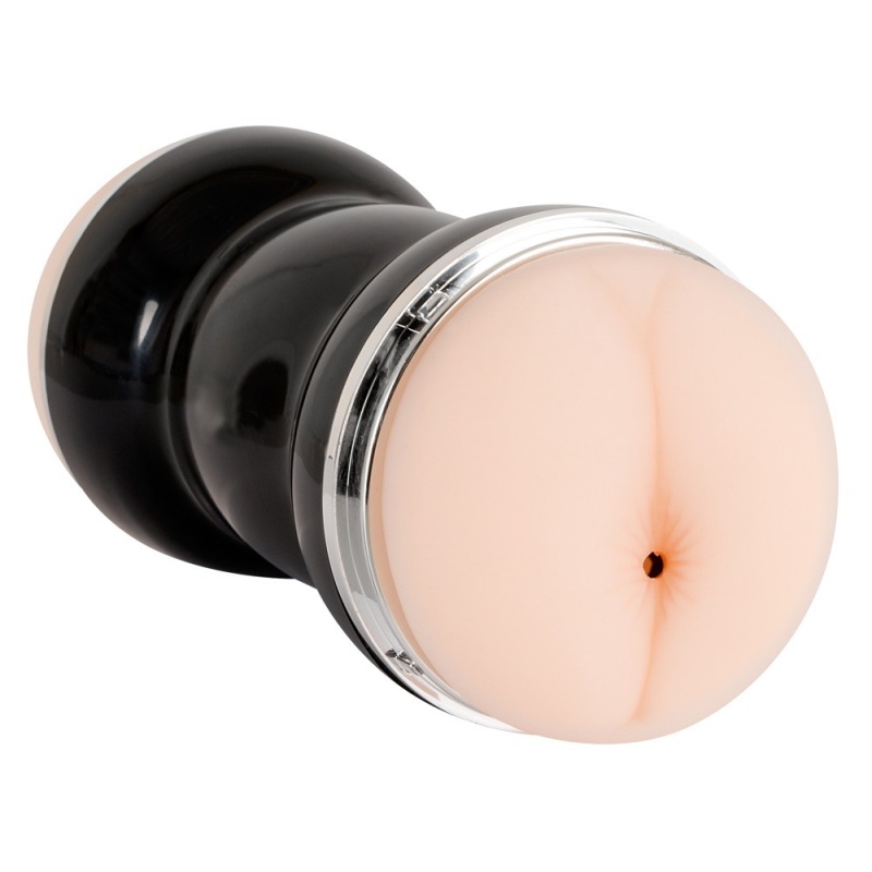 Masturbator dwustronny Double – kanał pochwy i odbytu, 20 cm, wyjmowany wkład TPR - 3