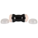 Masturbator dwustronny Double – kanał pochwy i odbytu, 20 cm, wyjmowany wkład TPR - 4