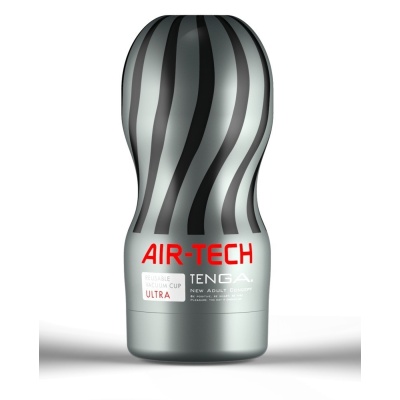 Masturbator wielorazowy Air-Tech Ultra – mechanizm podciśnienia z poduszką powietrzną, wymienna wkładka TPE, 15,5 cm - 1
