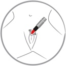 Wibrator Kiss Me Lipstick Vibe – stylizowany na szminkę, miękka końcówka, bezstopniowa regulacja drgań, długość 8,7 cm, średnica - 4