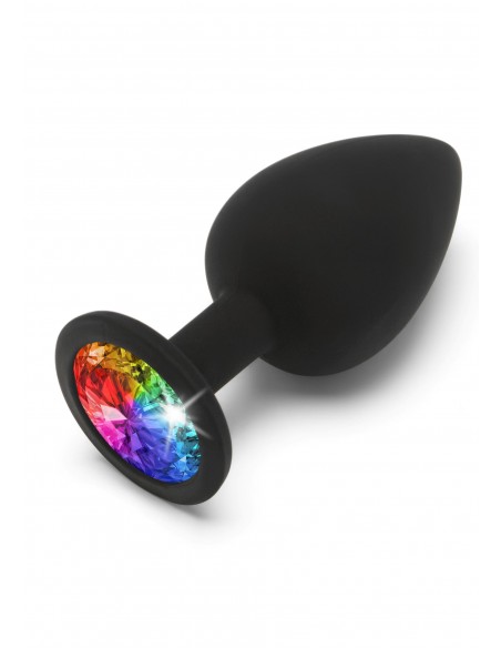 Rainbow Booty Jewel Large - Korki analne silikonowe - 1