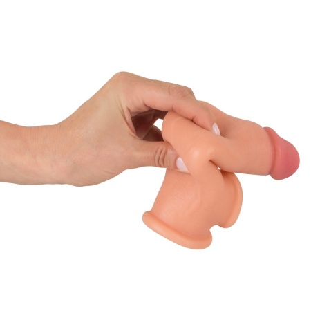 Nakładka na penisa Extension 5 cm – silikon płynny, wydłużenie o 5 cm, długość całkowita 19 cm, głębokość wprowadzenia 14 cm, śr - 6