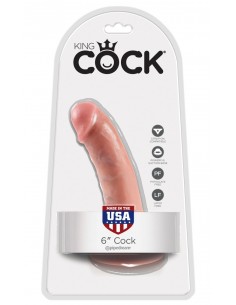 King Cock 6 inch Flesh - Dilda realistyczne - 1