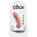 King Cock 6" Flesh – Dildo na Przyssawce, Realistyczne Żyłkowanie, 17 cm - 1