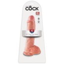 Dildo z przyssawką i jądrami 25 cm, Ø 5,1 cm – kompatybilne ze strap-on - 1